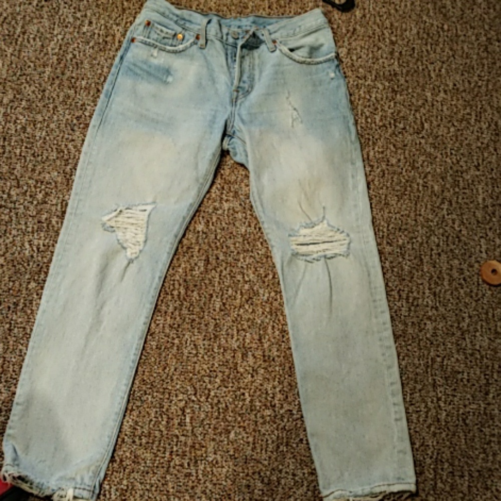 Levis 501 Light wash jeans